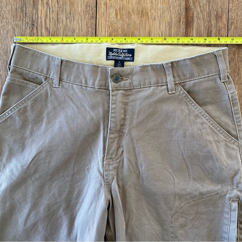 Noble Outfitters Women’s Carpenter Tan Cargo Work Pants - Picture 4 of 10